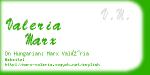 valeria marx business card